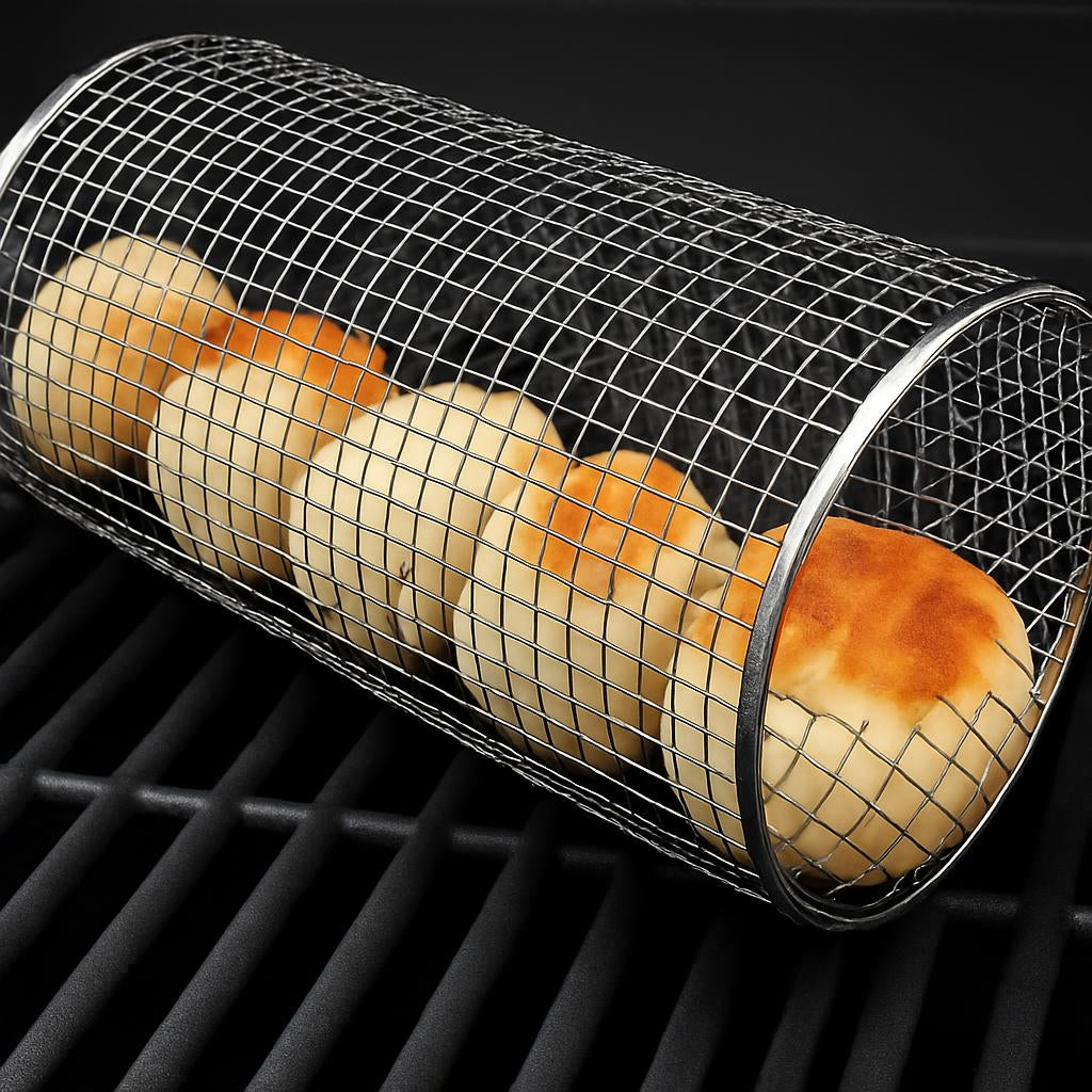 Stainless Steel Grill Basket for Even Cooking