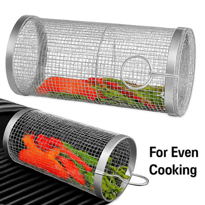 Stainless Steel Grill Basket for Even Cooking