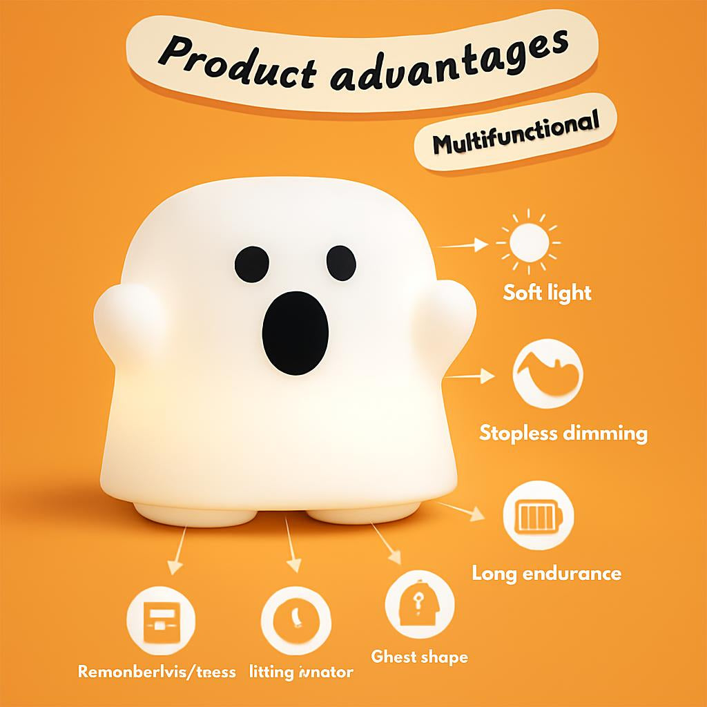 Silicone Touch Sensor LED Night Light for Kids