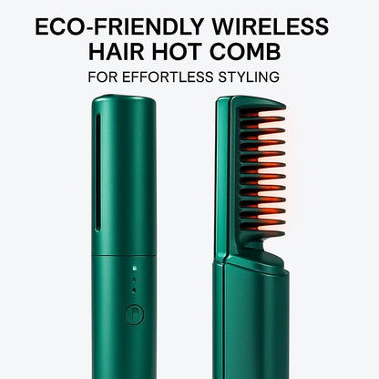 Eco-Friendly Wireless Hair Hot Comb for Effortless Styling
