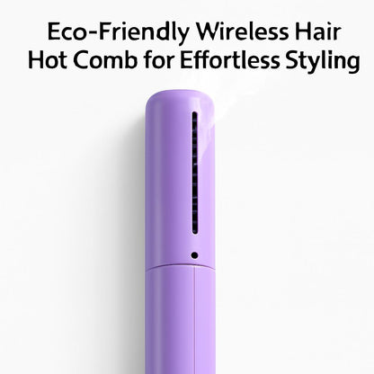 Eco-Friendly Wireless Hair Hot Comb for Effortless Styling