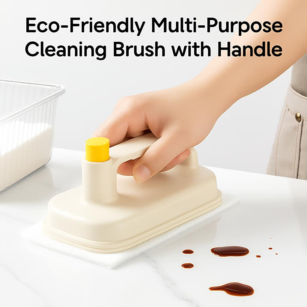 Eco-Friendly Multi-Purpose Cleaning Brush with Handle
