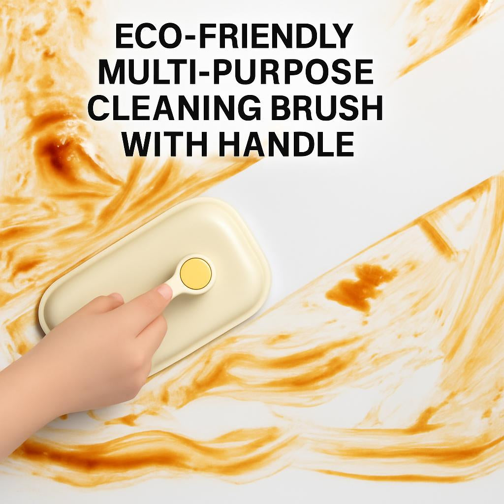 Eco-Friendly Multi-Purpose Cleaning Brush with Handle