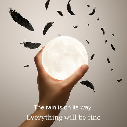 Moon Lamp - Eco-Friendly LED Decorative Lighting for Calming Ambiance
