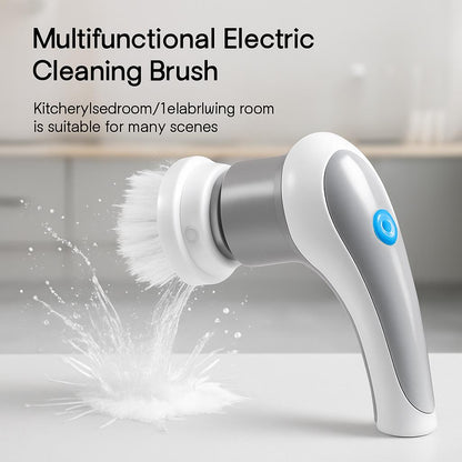 Rechargeable Multi-Use Electric Cleaning Brush Set with USB Charging