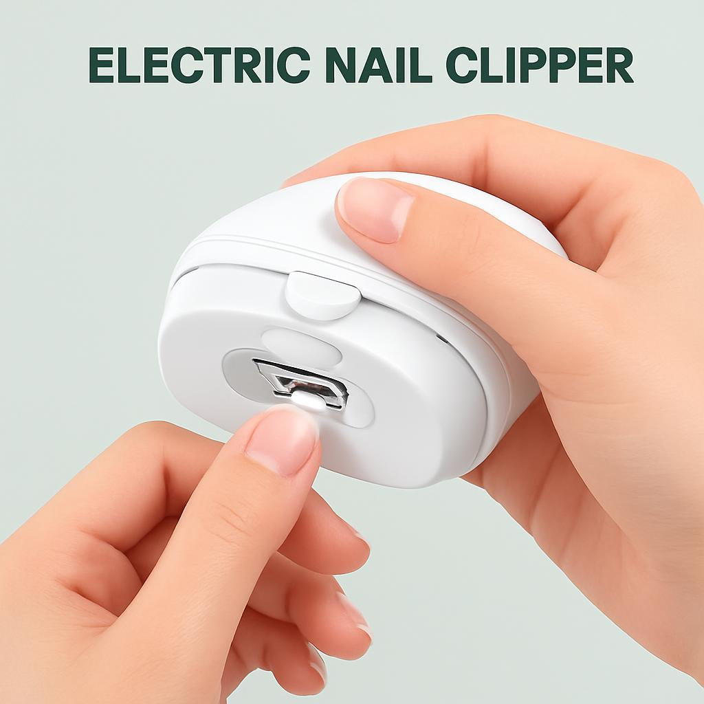 Ergonomic Electric Nail Clipper with Soft Light