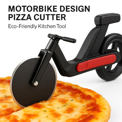 Motorbike Design Pizza Cutter - Eco-Friendly Kitchen Tool