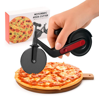 Motorbike Design Pizza Cutter - Eco-Friendly Kitchen Tool