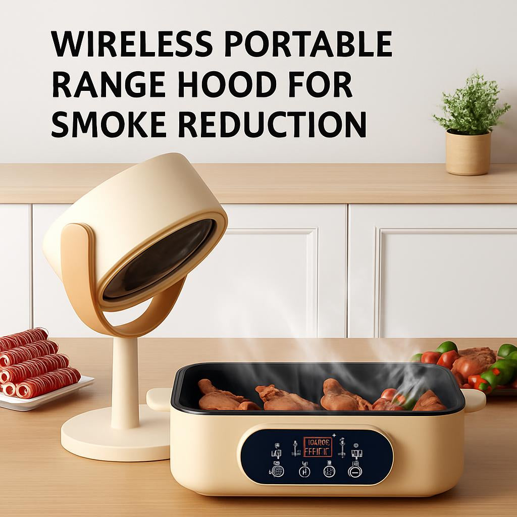 Wireless Portable Range Hood for Smoke Reduction