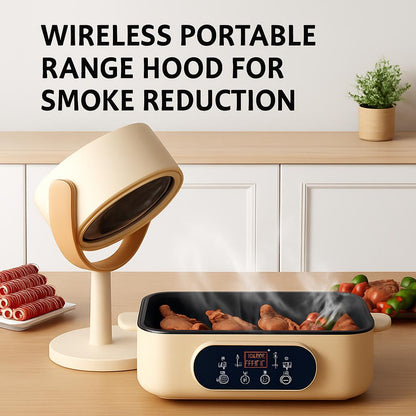 Wireless Portable Range Hood for Smoke Reduction