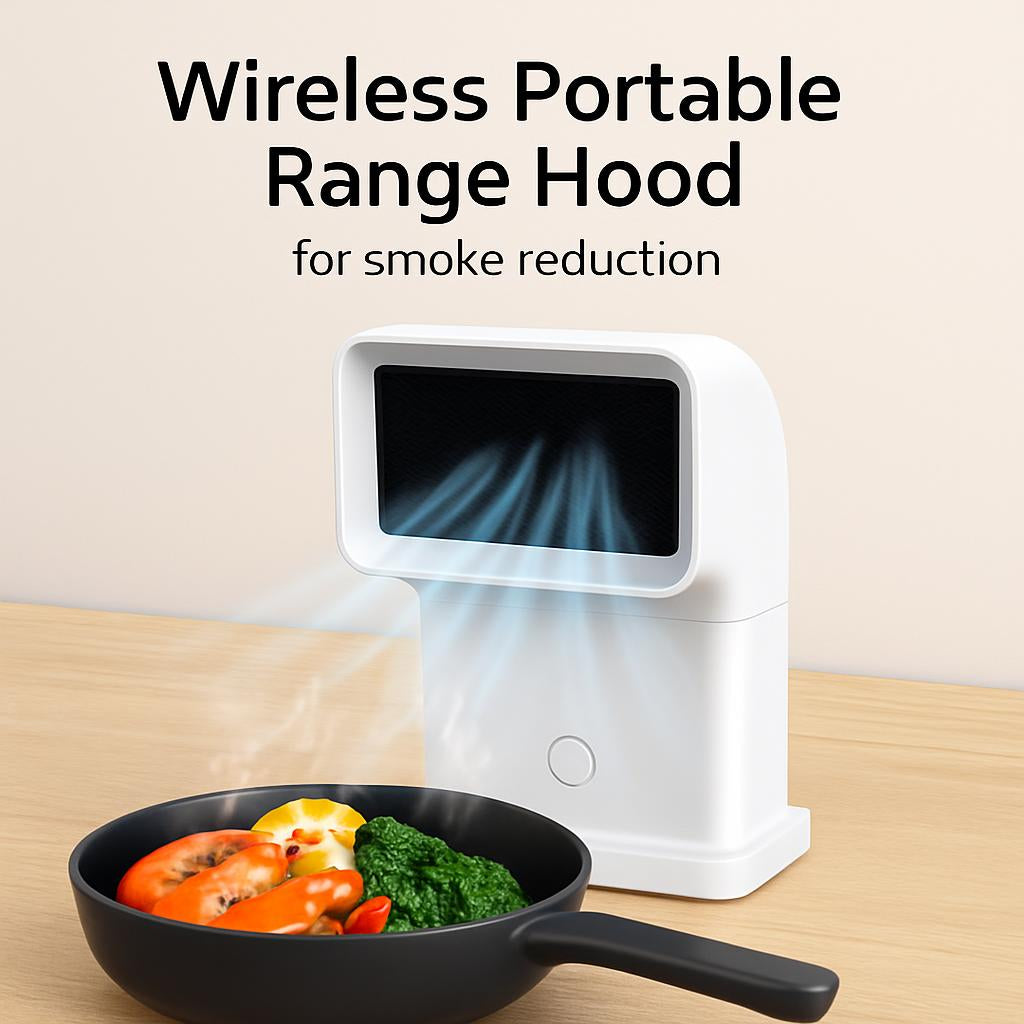 Wireless Portable Range Hood for Smoke Reduction
