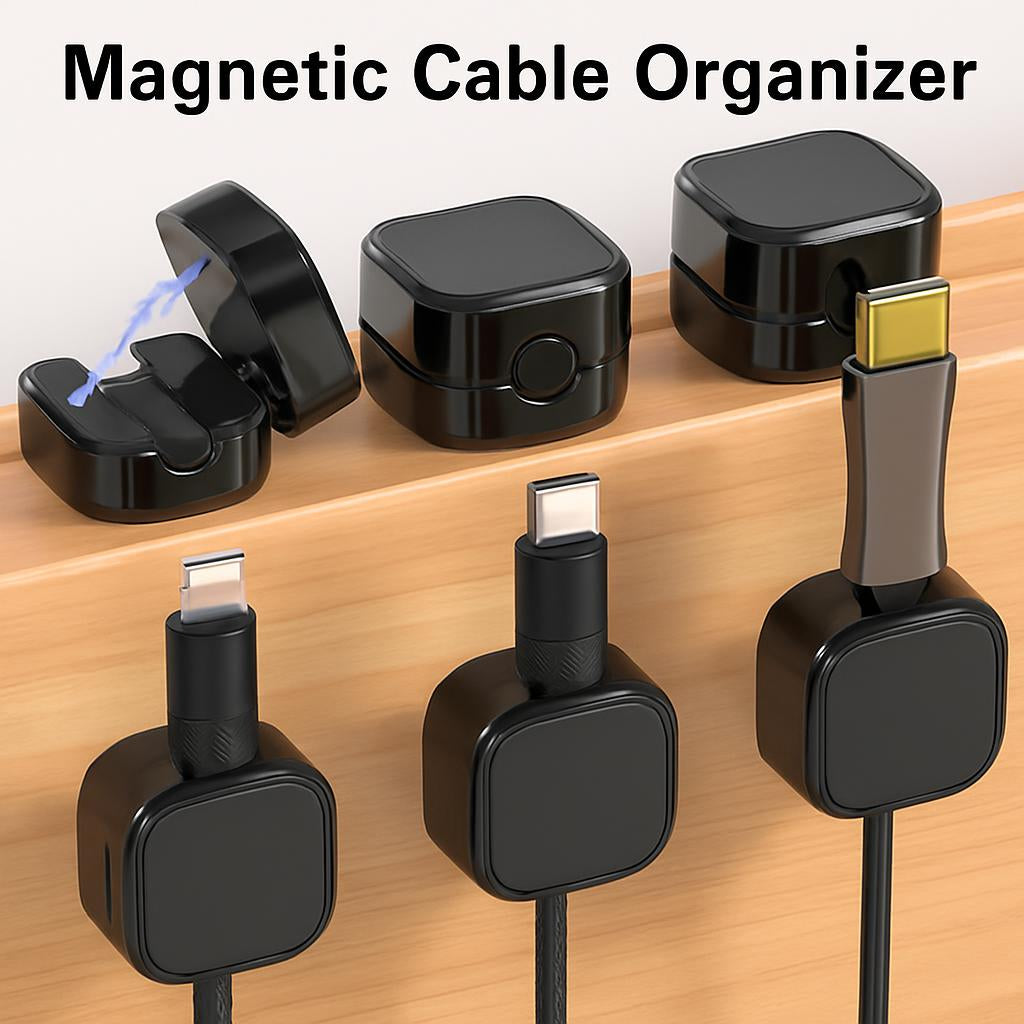 Magnetic Cable Organizer - Eco-Friendly Cable Management Tool