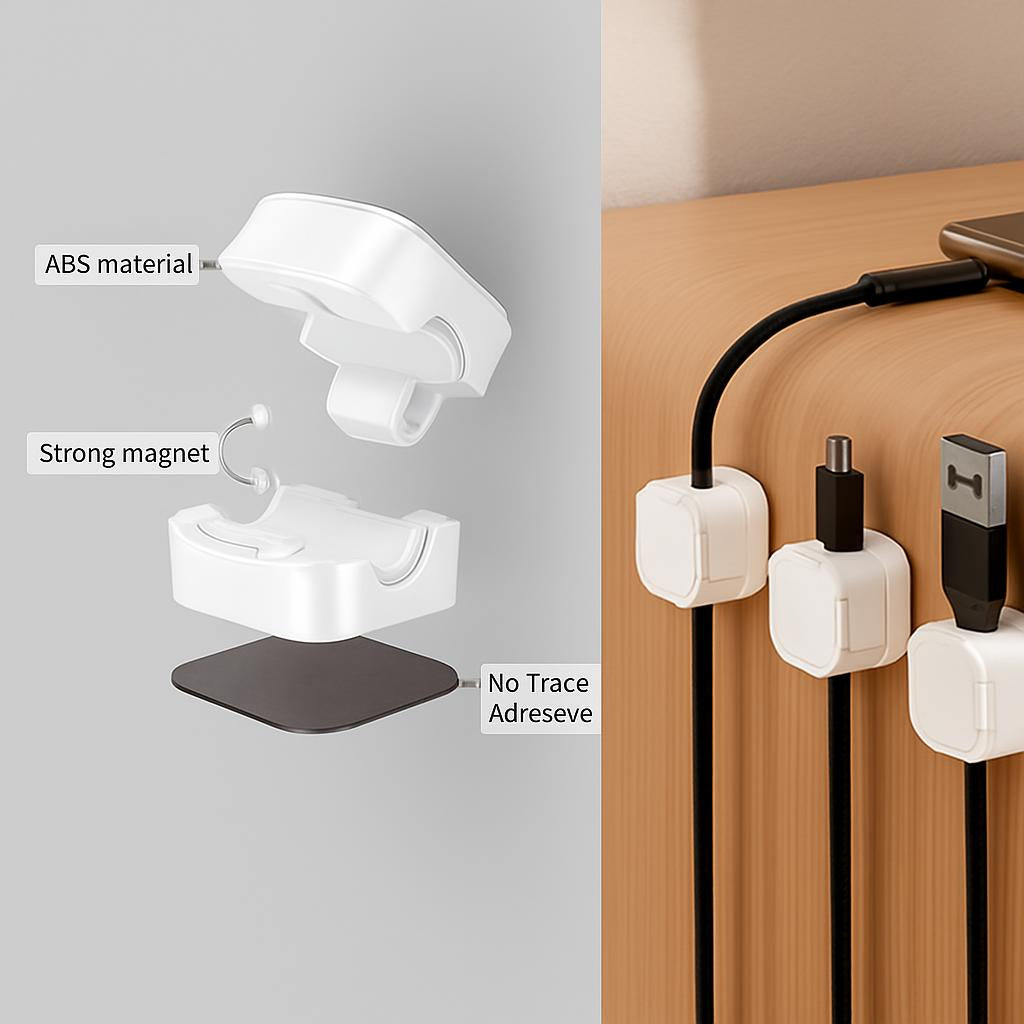 Eco-Friendly Magnetic Cable Organizer