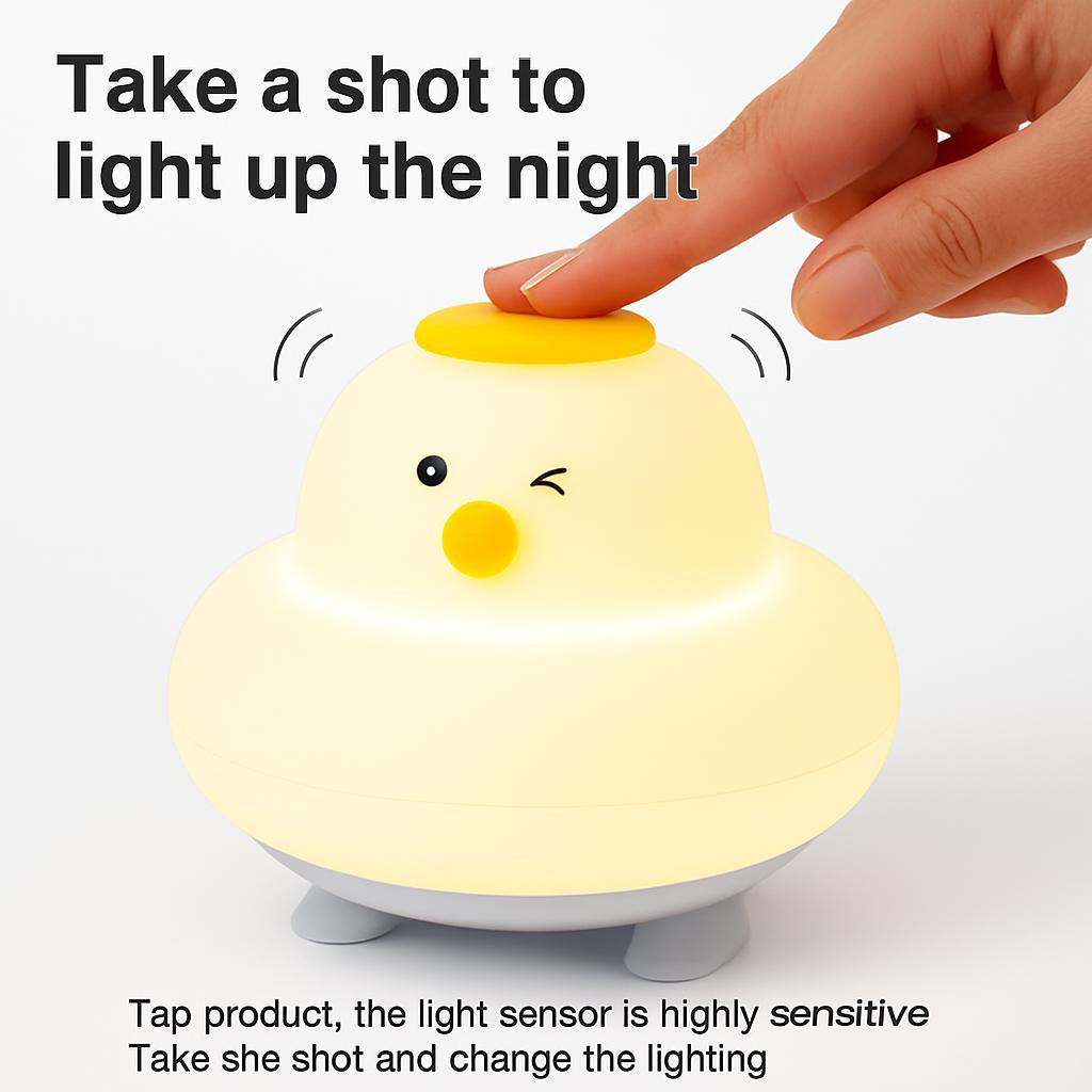 Eco-Friendly Cartoon Character Night Light with Energy-Efficient LED