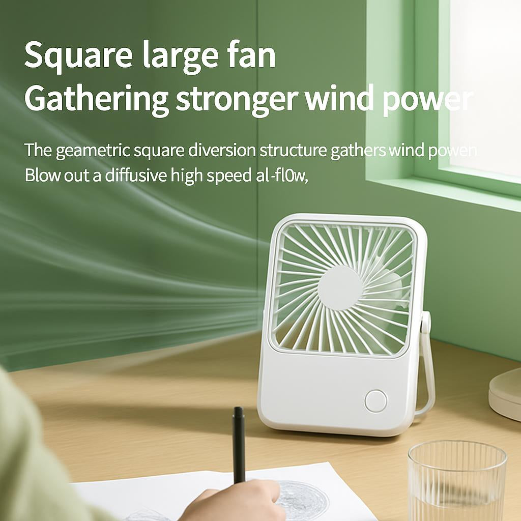 Portable Energy-Efficient Desk Fan for Personal Cooling