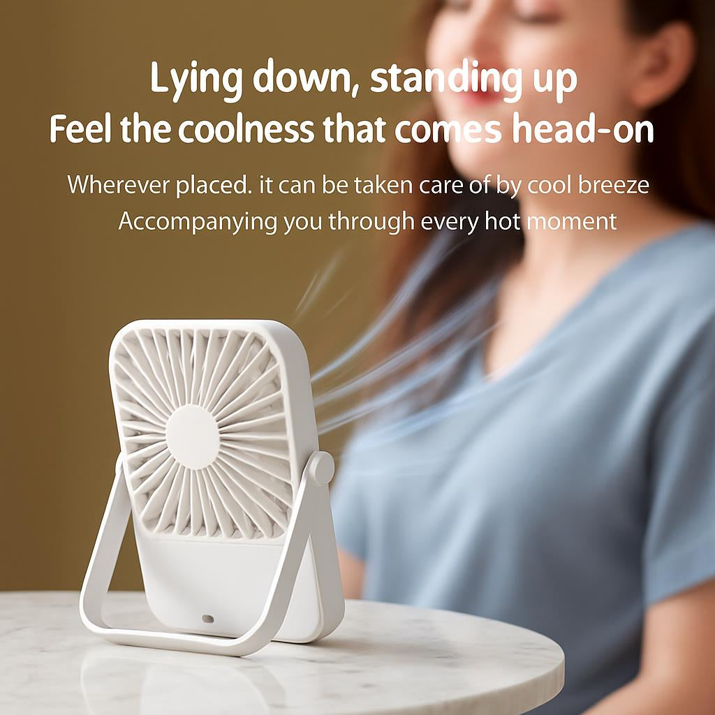 Portable Energy-Efficient Desk Fan for Personal Cooling