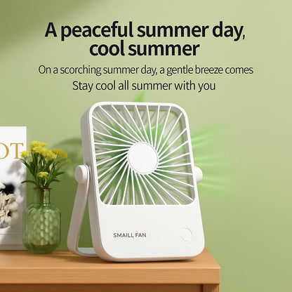 Portable Energy-Efficient Desk Fan for Personal Cooling
