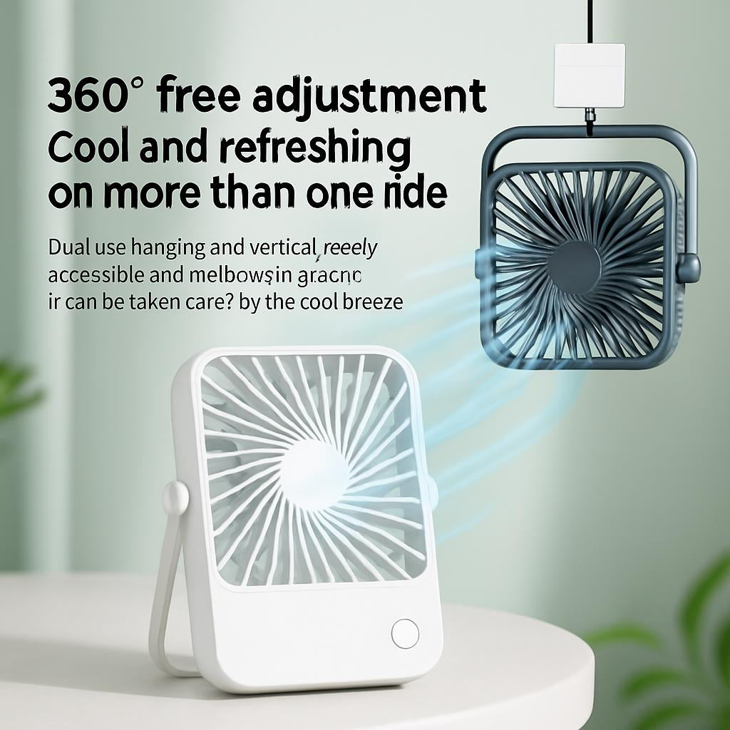 Portable Energy-Efficient Desk Fan for Personal Cooling