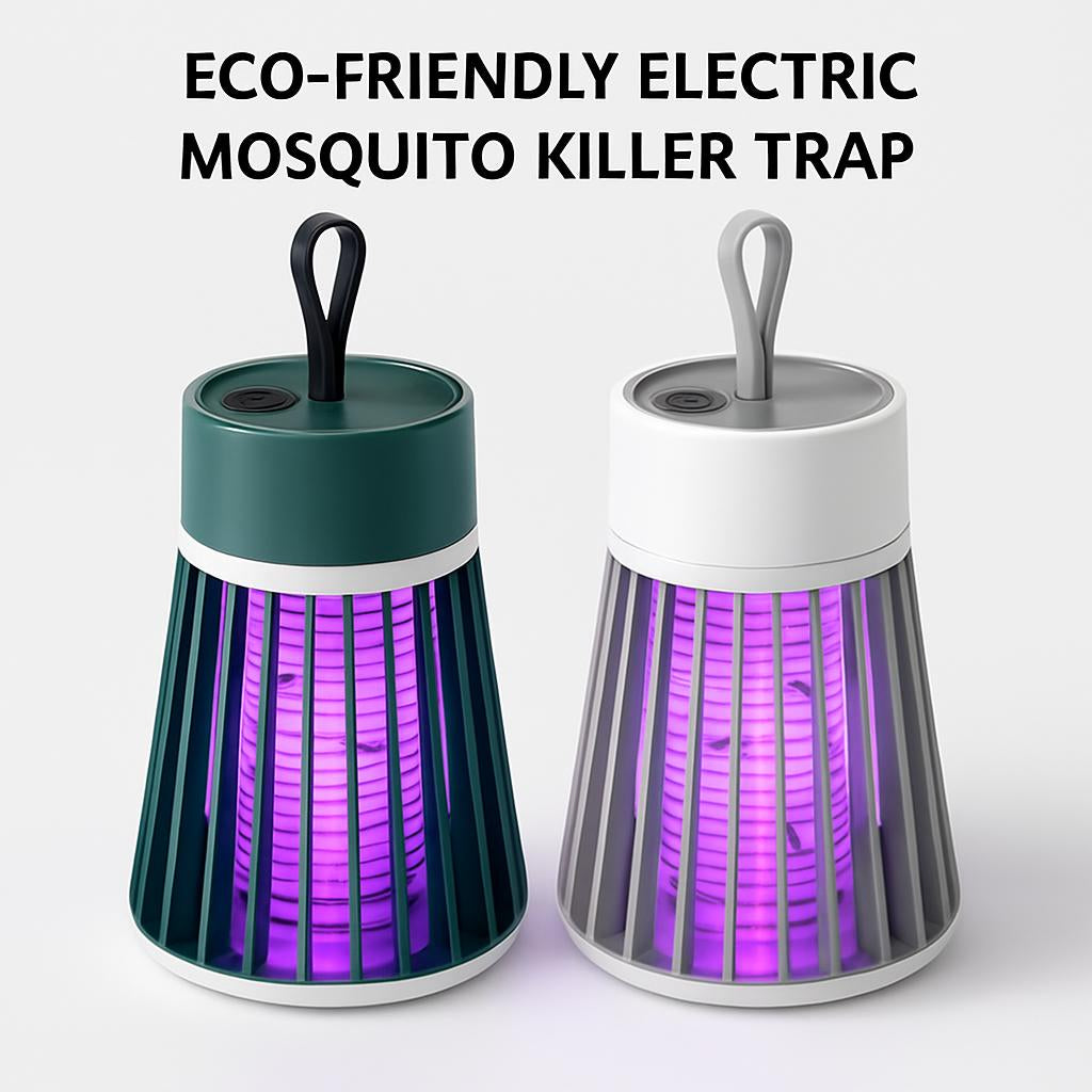 Eco-Friendly Electric Mosquito Trap in Green and Gray