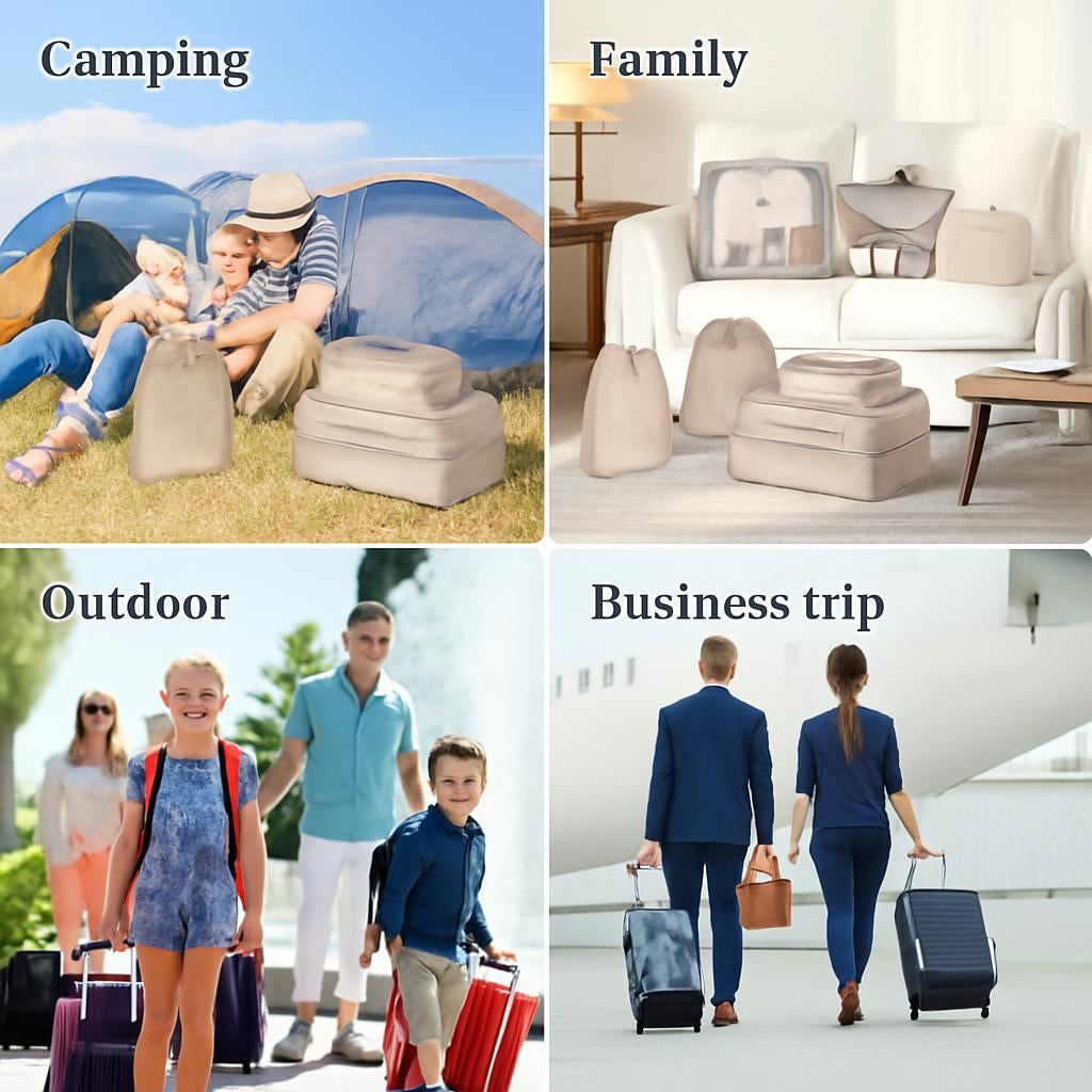 Eco-Friendly Travel Packing Cubes & Bags Set for Sustainable Organization