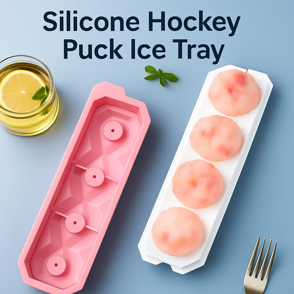 Eco-Friendly Silicone Hockey Puck Ice Tray