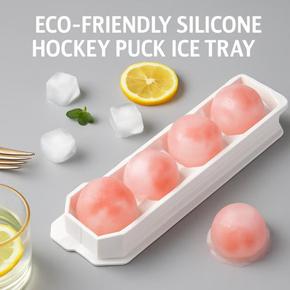 Eco-Friendly Silicone Hockey Puck Ice Tray