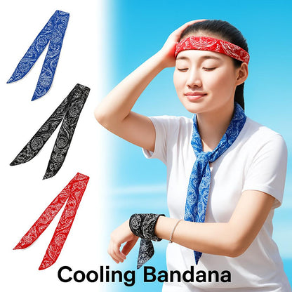 Eco-Friendly Cooling Scarf in Paisley Pattern