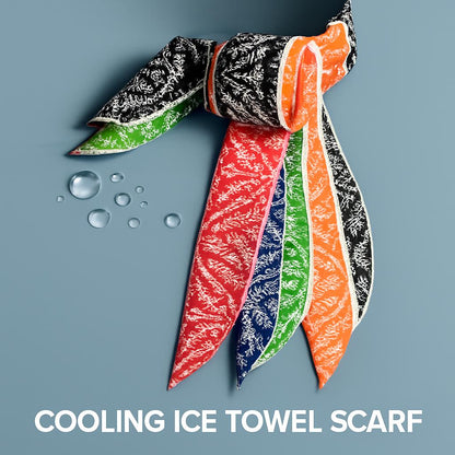 Eco-Friendly Absorbent Flower Cooling Ice Towel Scarf
