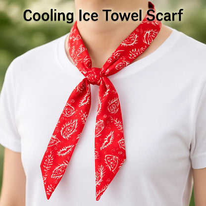 Eco-Friendly Absorbent Flower Cooling Ice Towel Scarf