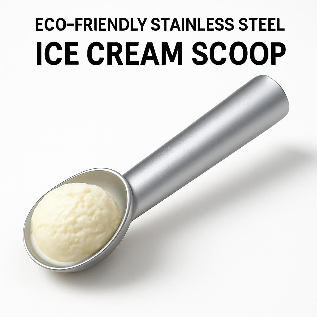 Eco-Friendly Stainless Steel Ice Cream Scoop