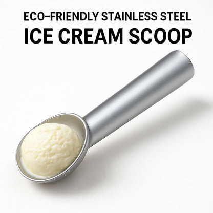 Eco-Friendly Stainless Steel Ice Cream Scoop