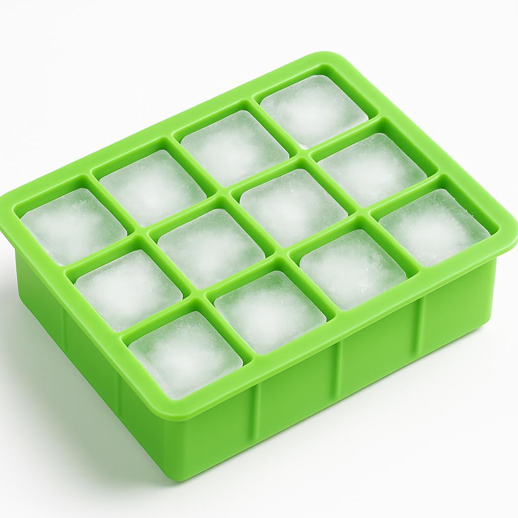 Eco-Friendly Silicone Ice Cube Tray - Durable & Reusable