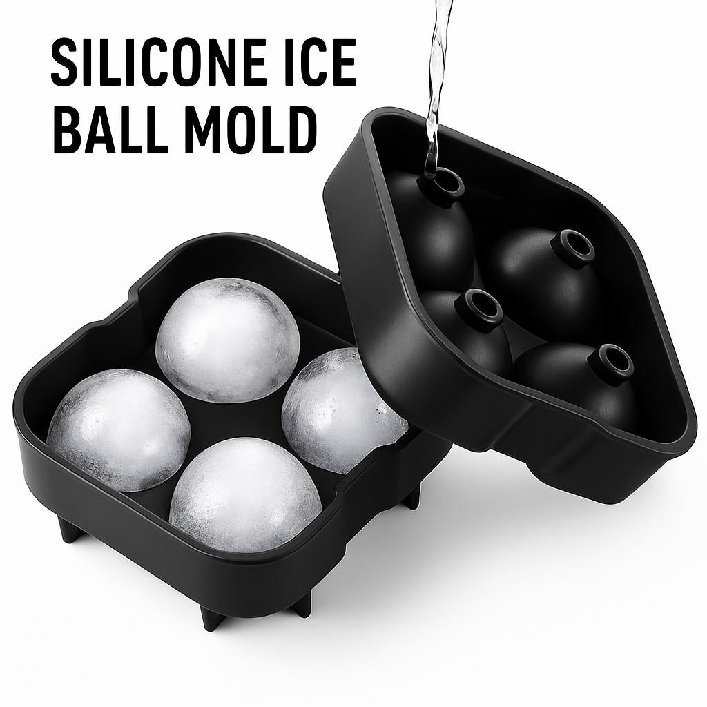 Eco-Friendly Silicone Ice Ball Mold - Reusable & Durable