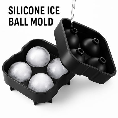 Eco-Friendly Silicone Ice Ball Mold - Reusable & Durable