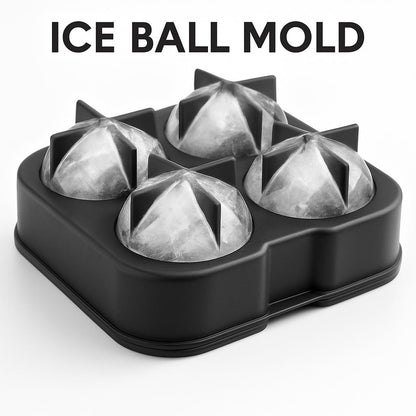 Eco-Friendly Silicone Ice Ball Mold - Reusable & Durable