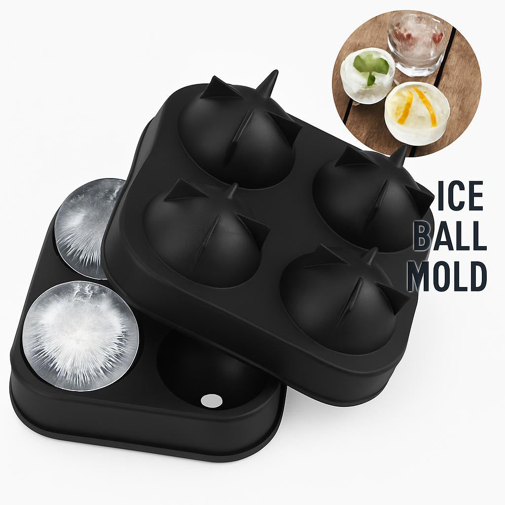 Eco-Friendly Silicone Ice Ball Mold - Reusable & Durable