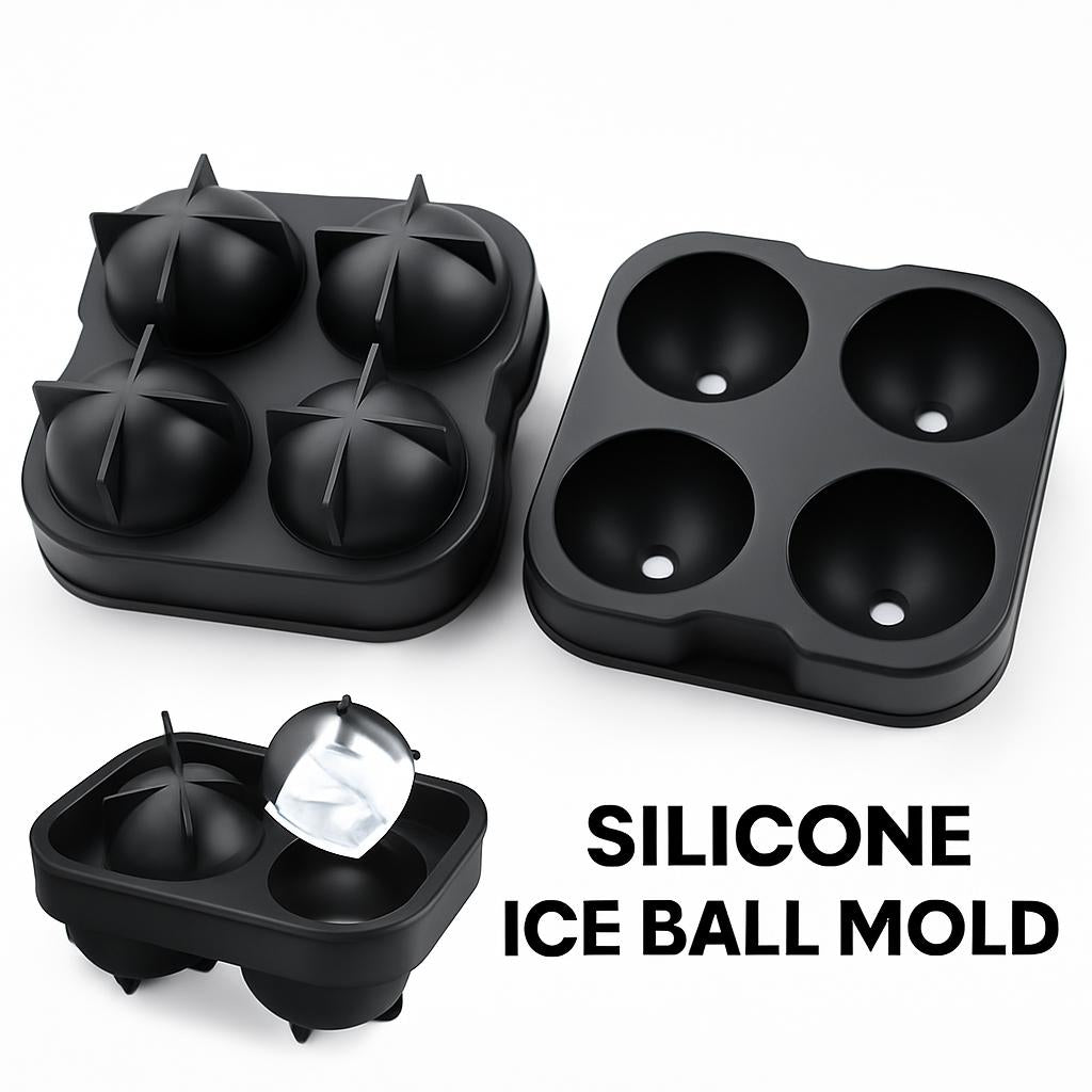 Eco-Friendly Silicone Ice Ball Mold - Reusable & Durable