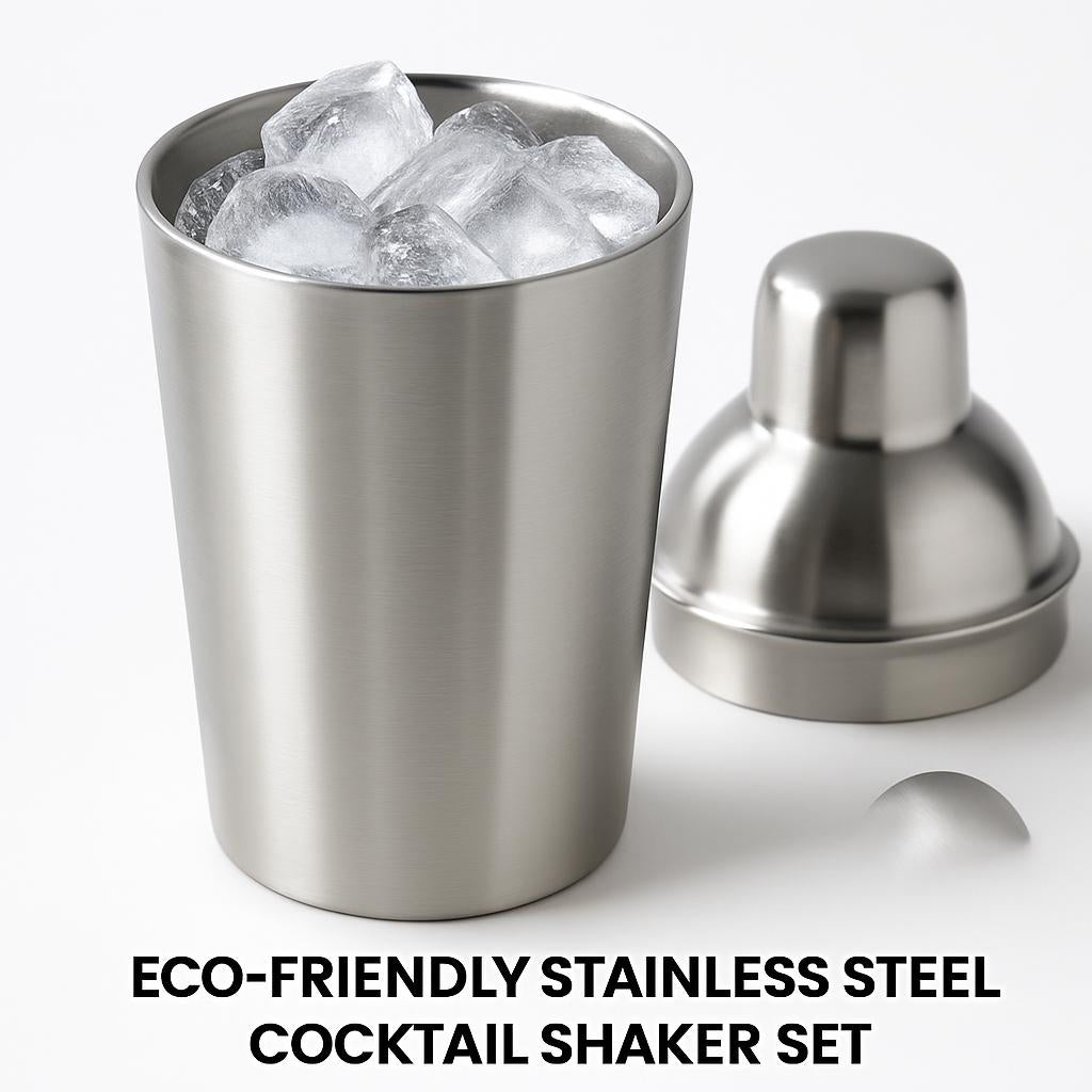 Eco-Friendly Stainless Steel Cocktail Shaker Set