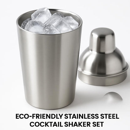 Eco-Friendly Stainless Steel Cocktail Shaker Set