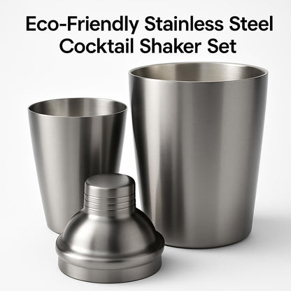 Eco-Friendly Stainless Steel Cocktail Shaker Set
