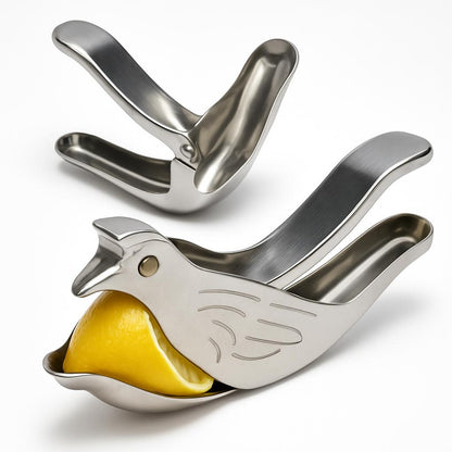 Bird-Shaped Stainless Steel Lemon Press - Eco-Friendly Manual Citrus Juicer