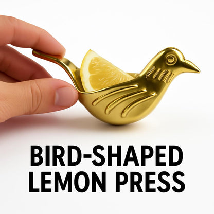 Bird-Shaped Stainless Steel Lemon Press - Eco-Friendly Manual Citrus Juicer
