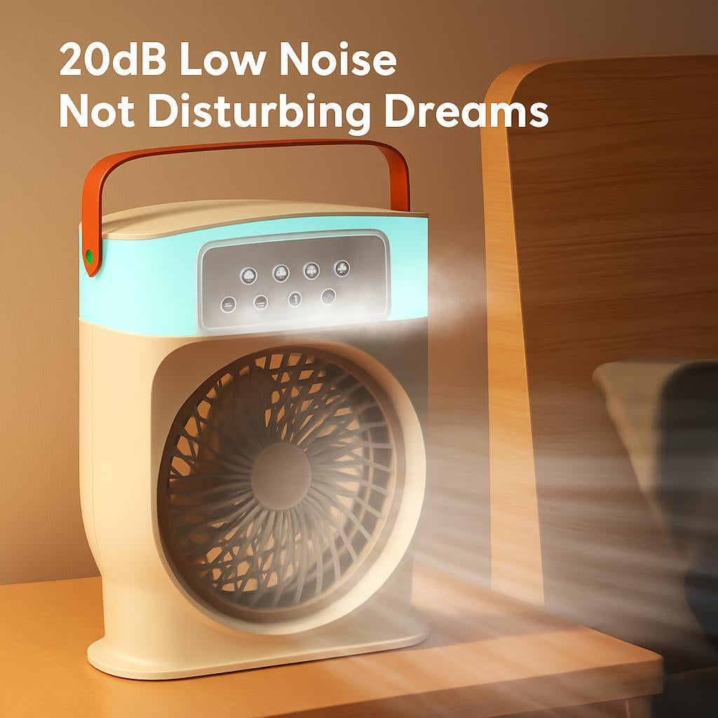 Portable Air Conditioner Cooling Fan with LED Lighting