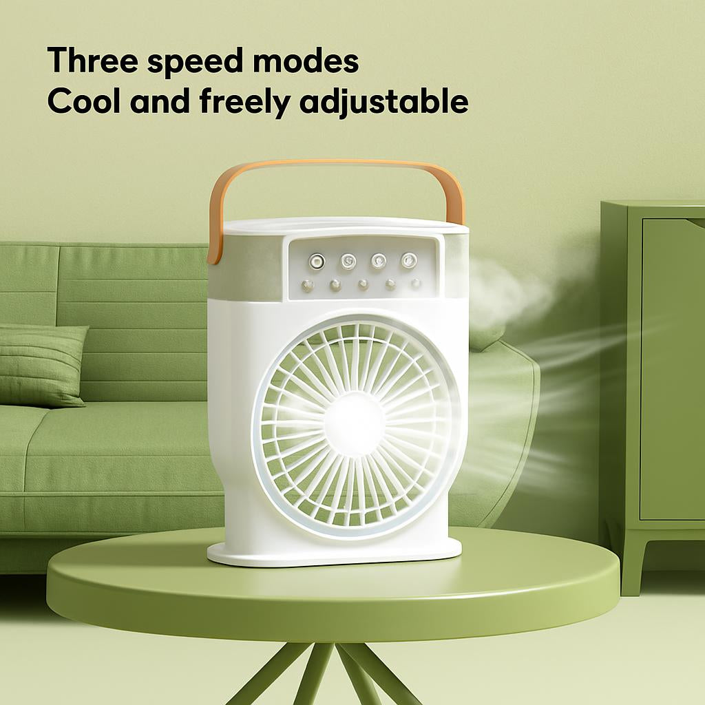 Portable Air Conditioner Cooling Fan with LED Lighting