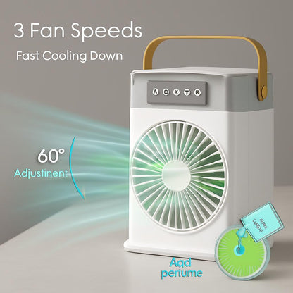 Portable Air Conditioner Cooling Fan with LED Lighting