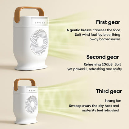 Portable Air Conditioner Cooling Fan with LED Lighting