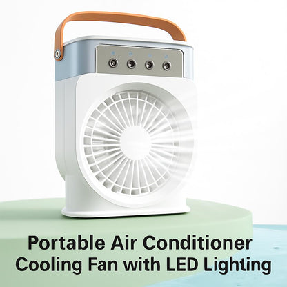 Portable Air Conditioner Cooling Fan with LED Lighting