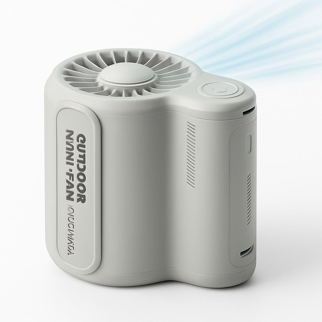 High-Airflow USB Rechargeable Fan for Outdoor Adventures