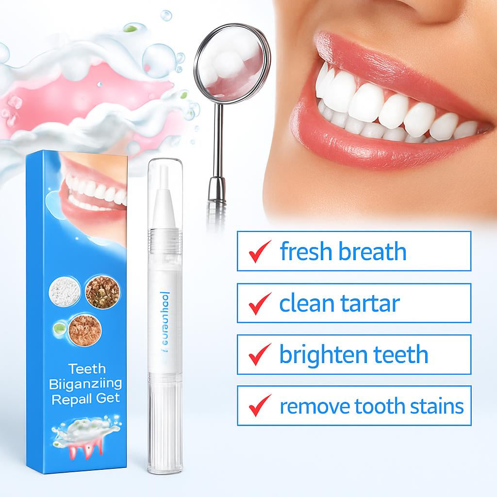 Dual-Action Tooth Brightening & Repair Pen with Hydroxyapatite