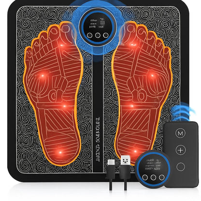 Rechargeable Electronic Foot Massager Pad for Relaxation and Wellness